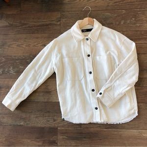 ZARA corduroy shirt jacket